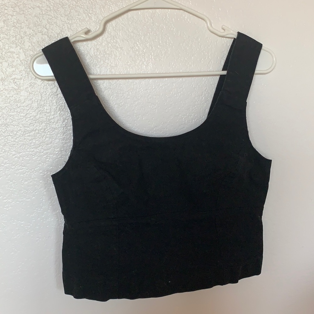 Madewell Button back crop tank